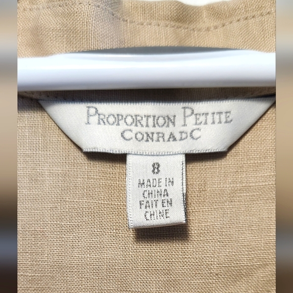 NWOT 100%petite linen blouse - Picture 2 of 4